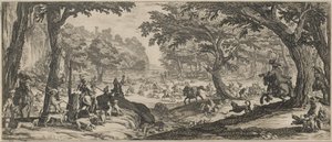 The Stag Hunt by Jacques Callot